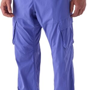 Purple Jogger Pants with Black Cuffs